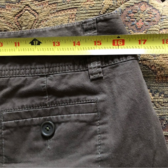 Ann Taylor Loft Gaucho Capri Pants Size 6 Olive Green Pleated Wide-Leg - Picture 6 of 8